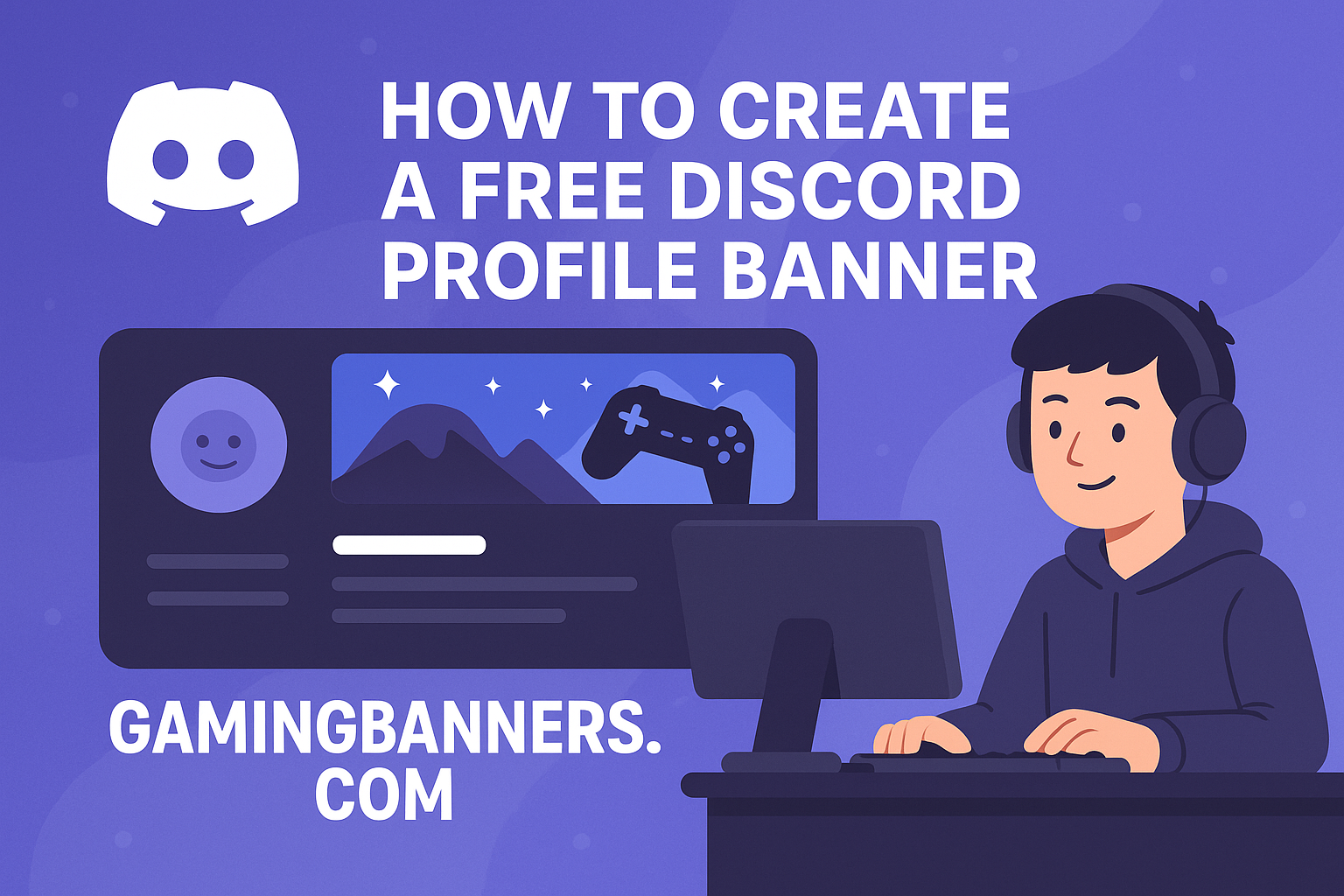 Blog post thumbnail image for How to Create a Free Discord Profile Banner with GamingBanners.com