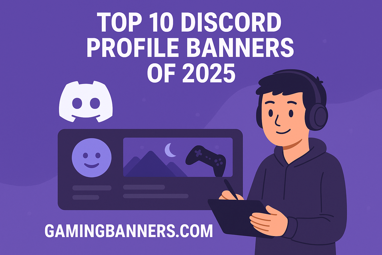 Blog post thumbnail image for Top 10 Discord Profile Banners of 2025