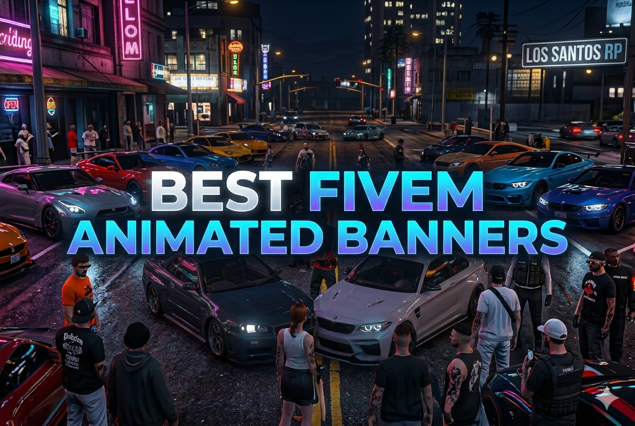 Blog post thumbnail image for Best FiveM Animated Banners